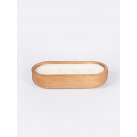 Ahşap Kase Kokulu Mum ( Büyük )