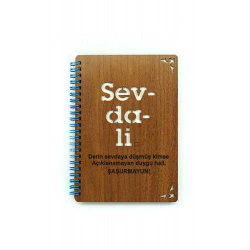 SEVDALİ AHŞAP DEFTER SEVDALİ AHŞAP DEFTER