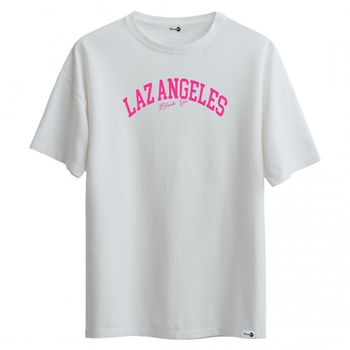 Laz Angeles Pembe Oversize Tshirt