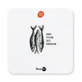 Yöresel Kafa Balık Bardak Altlığı Seti
