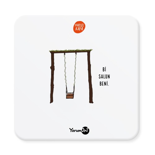 Yöresel Kafa Salıncak Bardak Altlığı Seti