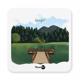 Yöresel Kafa KaraGöl Bardak Altlığı Seti