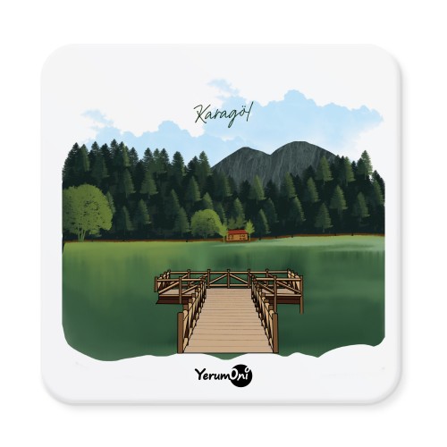 Yöresel Kafa KaraGöl Bardak Altlığı Seti