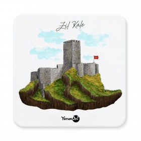 Yöresel Kafa Zil Kale Bardak Altlığı Seti