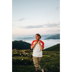 Turuncu Keşan Desen Oversize Tshirt