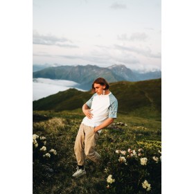 Mavi Keşan Desen Tshirt