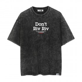 Don't Riv Riv Yıkamalı Oversize Tshirt