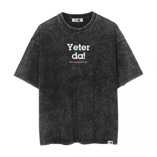 Yeter Da Yıkamalı Oversize Tshirt